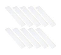 YOKIVE 10 Pcs Snap-in Bookmark Ruler, Page Marker Divider | Measuring Tools, Great for A4 Size Binder Notebook Planner (Gold, 11.8x2.2-Inch)