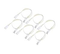 YOKIVE 10 Pcs T5 T8 LED Tube Connector Cable, Extendable Cord with Double End Connect Light Tubes, Great for LED Integrated Tubes (White, 1.64-Feet)