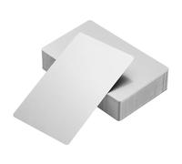 YOKIVE 100 Pack Metal Blank Card, Personalized Business Card | Laser Engraving Aluminum Double Side Print, Great for Name Card, Office, Text, Hotel(Silver, 86 x 54 x 0.21mm)