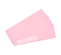 YOKIVE 100 Pcs #10 Business Window Envelopes, Self Seal Adhesive Mailing Envelopes with Left Window, Great for Letter Mailing Check Wedding Invitations, (Pink, 4 1/8 x 9 1/2 Inch)