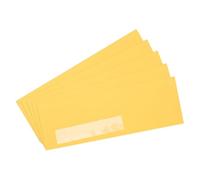 YOKIVE 100 Pcs #10 Business Window Envelopes, Self Seal Adhesive Mailing Envelopes with Left Window, Great for Letter Mailing Check Wedding Invitations, (Yellow, 4 1/8 x 9 1/2 Inch)