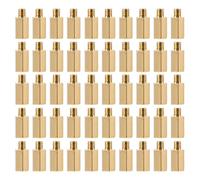 YOKIVE 100 Pcs M3 Standoff Screws, Brass Hex PCB Standoffs, Keep Height Consistent, Great for Motherboard (Gold Tone, 8mm+3mm)