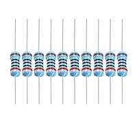 YOKIVE 100 PCS Metal Film Resistors, 200 Ohm Resistor with 1/2W 1% Tolerance, Lead, Good for DIY Electronic Projects (5 Color Bands, 9±1mm)