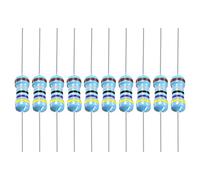 YOKIVE 100 PCS Metal Film Resistors, 4.7 Ohm Resistor with 1/2W 1% Tolerance, Lead, Good for DIY Electronic Projects (5 Color Bands, 9±1mm)