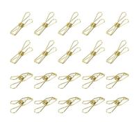 YOKIVE 100 Pcs Paper Clip, Metal Hollow Out Clips Mini Binder Paper Clamp, Keep Tidy, Great for Office, Art, Home, Daily Use (Gold Tone, 1.26-inch)