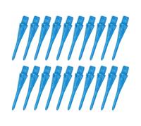 YOKIVE 100 Pcs Plastic Dart Tips, Game 2BA Thread Soft Darts Tips Replacements Plastic Tips Soft Tips| Indoor Outdoor Play (Blue)
