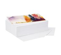 YOKIVE 100 Pcs Straight Pure Cotton Paper, Blank Cardstock Painting Board Great for Party Decoration, Crafts, Drawing (White, 4x6-Inch)