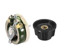 YOKIVE 100W 30 Ohm Rheostat, Ceramic Rheostat Adjustable Resistor High Power Wirewound Potentiometer Variable Resistor with Variable Control Knob Cover