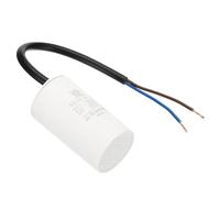 YOKIVE 10uF CBB60 Running Capacitor, Run Capacitor with 2 Wires, AC 450V Start Up Motors, Great for Air Compressors, Pumps (White, 64x35mm)