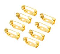 YOKIVE 150 Pcs Safety Bar Pins, Brooch Clasp Pin Backs | Badge Crafts Making Great for Name Tags, Jewelry Making (Gold Tone, 15mm)