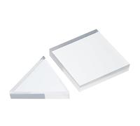 YOKIVE 1Set Round Photography Background Props, Acrylic Props | Geometric Cube for Photo Shoot (Clear, Triangle Square)