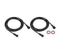 YOKIVE 2 Pcs 2 Pin Extension Cable Wire, Waterproof Transmission Extension Equipment Connection, Great for LED Equipment, Car, Truck, Boat (Black, 6.56-Feet)