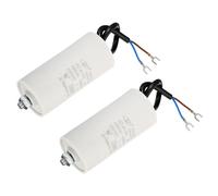 YOKIVE 2 Pcs 40uF CBB60 Running Capacitor, Run Capacitor with 2 Wires Screw, AC 450V Start Up Motors, Great for Air Compressors, Pumps (White, 95x45mm)