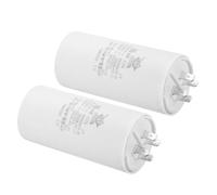 YOKIVE 2 Pcs 55uF CBB60 Capacitor with 4 Pins, AC 450V(White, 105 x 50mm)