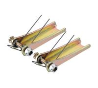 YOKIVE 2 Pcs Hook Safety Latch Kit, Metal Towing Receiver Hitch Replacement | Zinc Plating Great for Clevis Hooks Trailer (Silver Tone, 2-Inch)