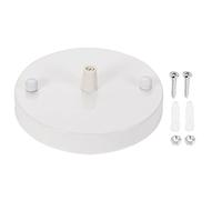 YOKIVE 2 Pcs Light Canopy Kit, Chandelier Ceiling Plate with Cord Grip Fixing Light Accessory Great for Home Office (White, 4.7x1.57-Inch)