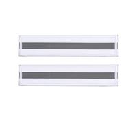 YOKIVE 2 Pcs Reflective Safety Patches, Hook and Loop Fastener Safety Mark Appliques, Great for Outdoor, Night, Daily Use (White, 1x6-Inch)