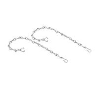 YOKIVE 2 Pcs Toilet Flapper Chain, 304 Stainless Steel Toilet Flapper Lift Chain Replacements, Great for Toilet Flapper (Silver, 8.66-Inch)