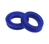YOKIVE 2 Pcs UN Radial Shaft Seals, Industry PU Oil Seals for Hydraulic Cylinders (Blue, 12-mm ID x 18-mm OD 5-mm Width)