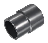 YOKIVE 2 Pcs UPVC Reducer Fitting, Straight Adapter Connector Connect Pipe Socket Schedule 80, Great for Bathroom, Kitchen, Sink (Gray, 1-1/2" x 1-1/4")