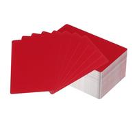 YOKIVE 200 Pcs Metal Business Card with Smooth Surface, Laser Engraving Aluminum, Great for Office, Hotel, Workshop (Red, 86 x 54 x 0.21mm)