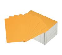 YOKIVE 200 Pcs Metal Business Card with Smooth Surface, Laser Engraving Aluminum, Great for Office, Hotel, Workshop (Orange, 86 x 54 x 0.21mm)