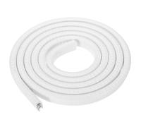 YOKIVE 2m Rubber Edge Trim with Metal Clips, U Channel Edge Guard Protector PVC Weather Stripping Fit 1.2 to 6.4 mm for Cars Doors Fenders Ships Mirror Frames, White