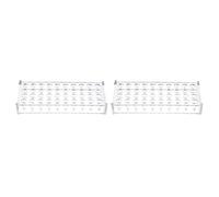 YOKIVE 2Pcs Tube Rack, Acrylic Test Tube Rack Holder | Great for 0.2ml,10ml Lab Test Tube(Clear, 40-Sockets)