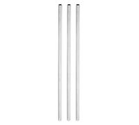 YOKIVE 3 Pack Lamp Pipe Nipple, 50cm Length M10 Thread 1mm Pitch Zinc Plated Pipe Lamp Parts, Great for Light Fittings