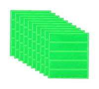 YOKIVE 3 Pcs Reflective Stickers, Waterproof Adhesive Caution Tape Strips, Great for Outdoor, Traffic, Daily Use (Green, 4.5x1-Inch)