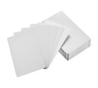 YOKIVE 300Pcs Sublimation Printable Blank Card, Personalized Business Card | Double-Sided Printing, Great for DIY Card, Picture(Silver, 0.21mm Thick 3.4x2.1 Inch)