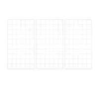 YOKIVE 3Pcs Iron Wire Grid Panel, Decorative Panels Board | Photo Pictures Display Holders Hanging Frame for Home Office (White, 20"x12")