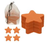 YOKIVE 4 Inch Carpet Spot Markers, 48Pcs Star Floor Dots Markers with Bag Carpet Spots for Decoration Teacher Supplies, Orange