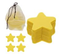YOKIVE 4 Inch Carpet Spot Markers, 48Pcs Star Floor Dots Markers with Bag Carpet Spots for Decoration Teacher Supplies, Yellow