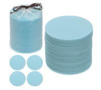 YOKIVE 4 Inch Carpet Spot Markers, 50Pcs Circle Floor Dots Markers with Bag Carpet Spots for Decoration Teacher Supplies, Light Blue
