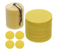 YOKIVE 4 Inch Carpet Spot Markers, 50Pcs Circle Floor Dots Markers with Bag Carpet Spots for Decoration Teacher Supplies, Yellow