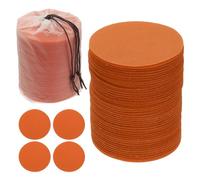 YOKIVE 4 Inch Carpet Spot Markers, 85Pcs Circle Floor Dots Markers with Bag Carpet Spots for Decoration Teacher Supplies, Orange