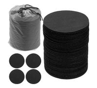 YOKIVE 4 Inch Carpet Spot Markers, 85Pcs Circle Floor Dots Markers with Bag Carpet Spots for Decoration Teacher Supplies, Black