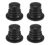 YOKIVE 4 Pack Drain Tube Hose Seal, Silicone Plug Washing-Machine Drain Pipe Sealing Fitting, Great for Terminate Pipe Ends (Black, 39mm)