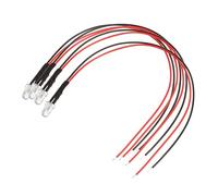 YOKIVE 4 Pcs 3mm Pre-Wired LED Light, RGB Slow Flashing, Great for Party, Car, Daily DIY, Holiday Decoration (20mA, DC 3-5V)