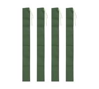 YOKIVE 4 Pcs Sand Bags for Flooding, Flooding Control Long Canvas Thickening Sand Bags with Elastic Band for Doors (Green, 7-Feet)