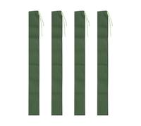 YOKIVE 4 Pcs Sand Bags for Flooding, Flooding Control Long Canvas Thickening Sand Bags with Elastic Band for Doors (Green, 6-Feet)