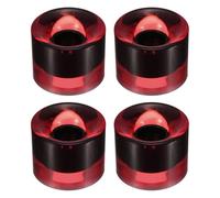 YOKIVE 4 Pcs Skateboard Wheels, 78A Skate Scooters Replacement, Great for Skateboarding, Outdoor Street Sports (Clear Red, 60mm OD)