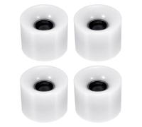 YOKIVE 4 Pcs Skateboard Wheels, 78A Skate Scooters Replacement, Great for Skateboarding, Outdoor Street Sports (White, 60mm OD)