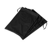 YOKIVE 4 Pcs Ski Goggle Bags, Sport Microfiber Snow Goggles Case Covers Storage Sleeves Drawstring Pouches for Sunglass Lens (Black, 7.1"x10.6")