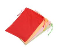 YOKIVE 4 Pcs Ski Goggle Bags, Sport Microfiber Snow Goggles Case Covers Storage Sleeves Drawstring Pouches for Sunglass Lens (Pink Red Yellow Green, 7.1"x10.6")