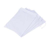 YOKIVE 4 Pcs Ski Goggle Bags, Sport Microfiber Snow Goggles Case Covers Storage Sleeves Drawstring Pouches for Sunglass Lens (White, 7.1"x10.6")