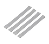 YOKIVE 4 Pcs Towel Bands, Silicone Elastic Stretchable Rubber Towel Chair Clips Bands Accessories, Great for Beach Cruise Pool Chairs (Gray, 10x1-Inch)