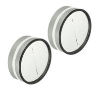 YOKIVE 5.9-inch Backdraft Damper Shutter, 2 Pcs Inline Spring Loaded Blocker Dryer Duct Damper, Great for Retrofitting Ducting Preventing Unwanted Drafts in Metal Ducts (Silver Tone)