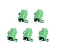 YOKIVE 5 Pcs Aluminum Case Resistor, Office LED Converter Replacement Wirewound Resistance, Great for Daily Use (Green, 10W 12 Ohm)